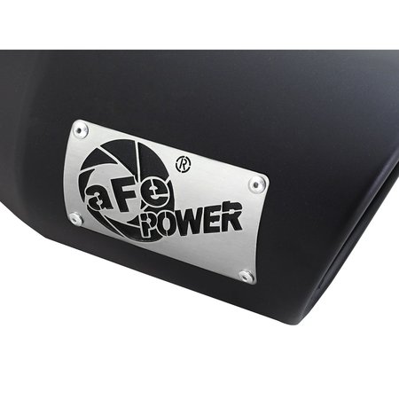 Afe Power AFE POWER DIESEL EXHAUST TIP (SS) BLACK; 4IN IN X 6IN OUT X 12IN L BOL 49T40601-B12